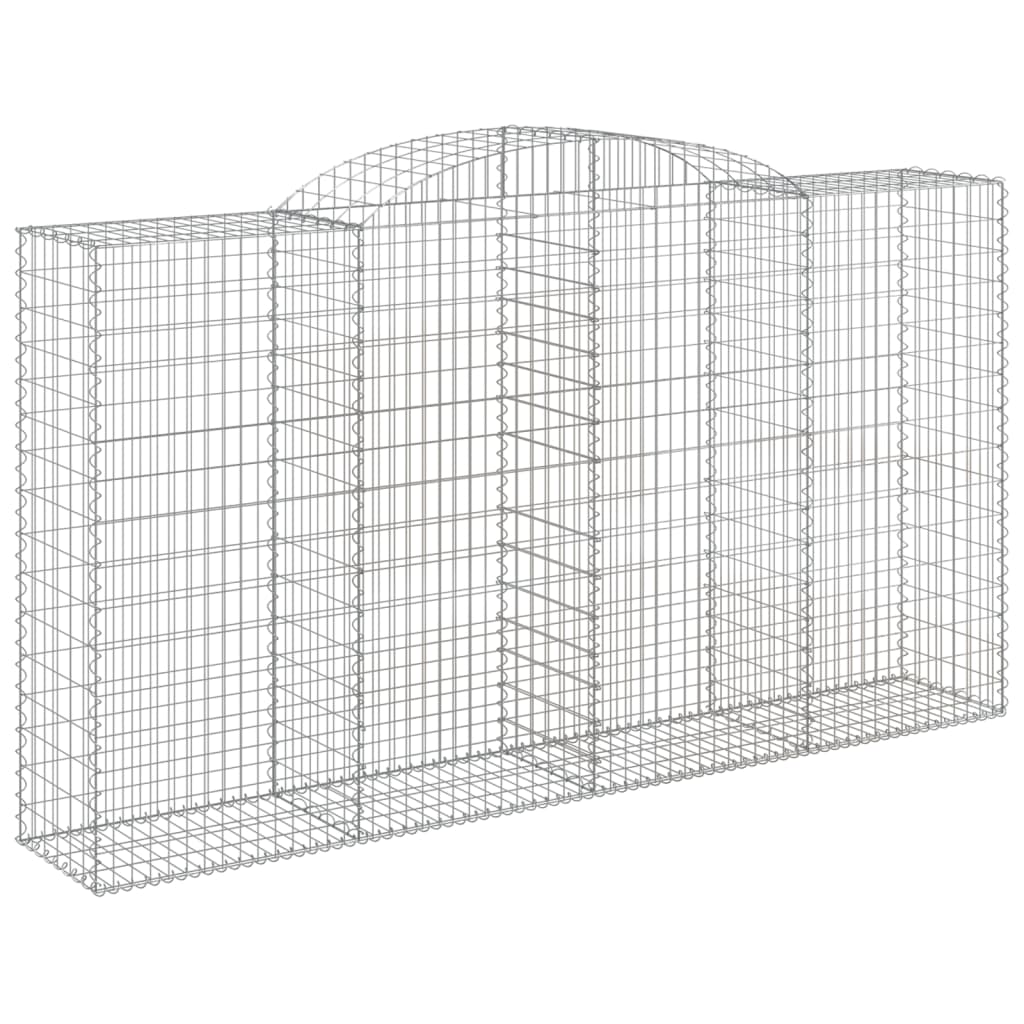 Lučne gabionske košare 5 kom 300x50x160/180cm pocinčano željezo
