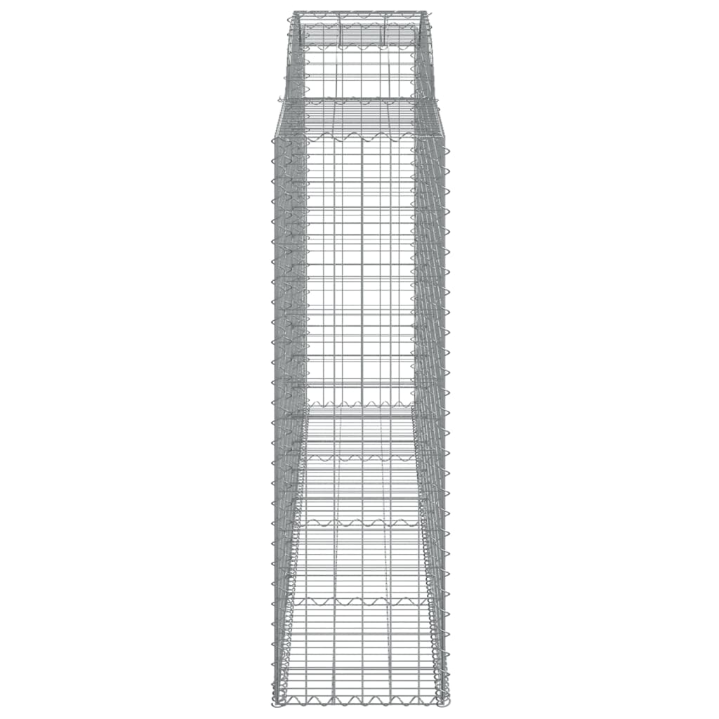 Lučne gabionske košare 9 kom 300x50x160/180cm pocinčano željezo