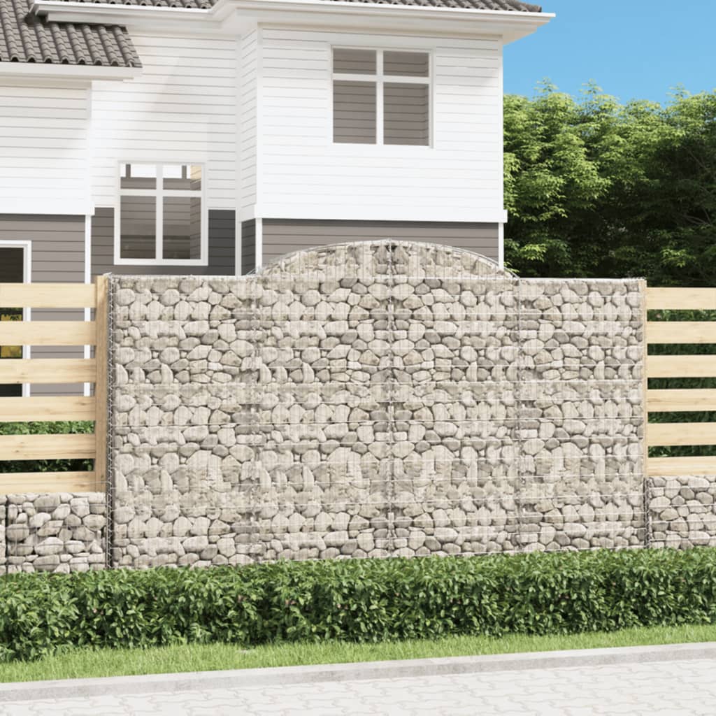 Lučne gabionske košare 8 kom 300x50x180/200cm pocinčano željezo