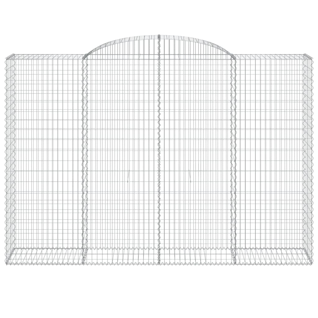 Lučne gabionske košare 4 kom 300x50x200/220cm pocinčano željezo