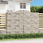 Lučne gabionske košare 13kom 300x50x220/240cm pocinčano željezo