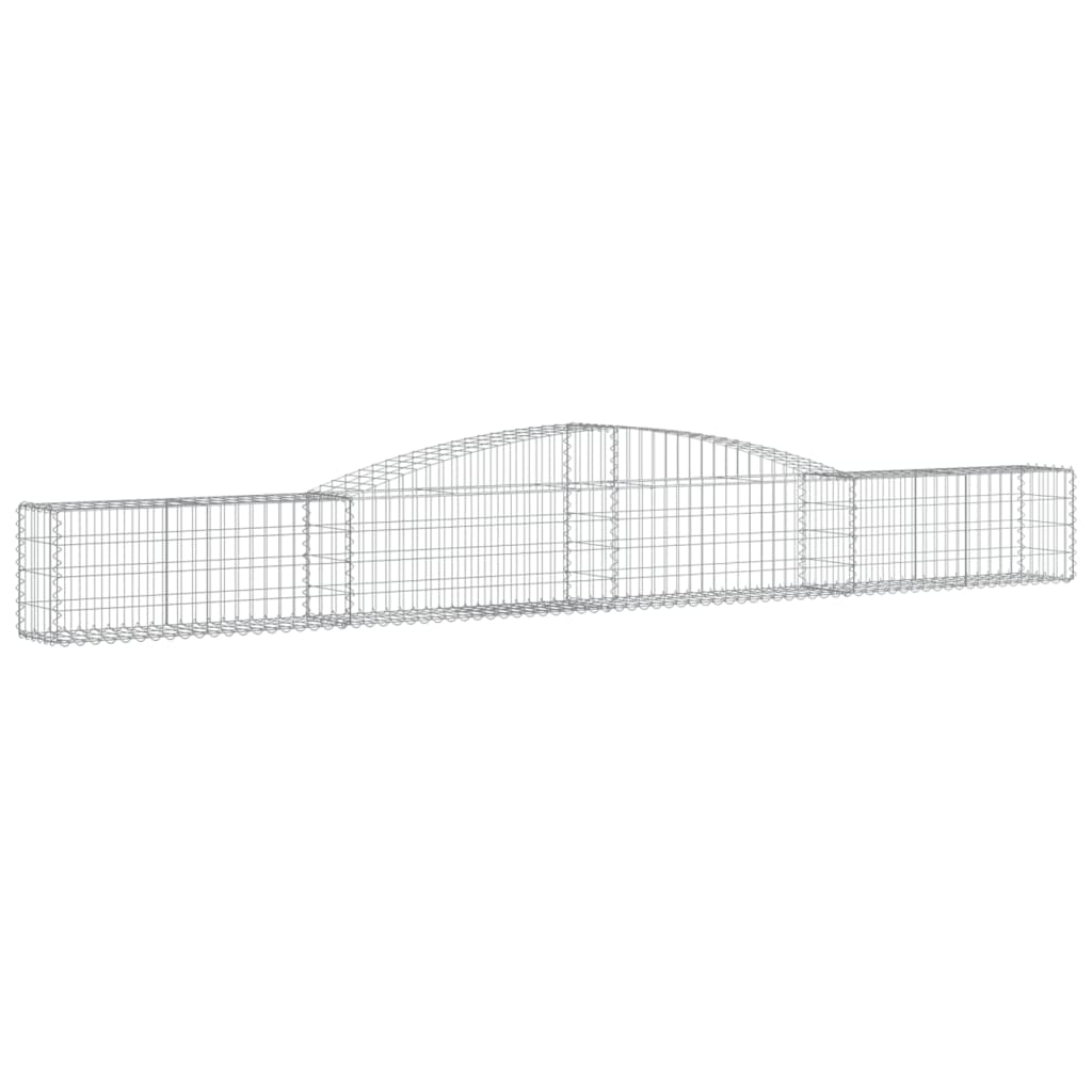 Lučne gabionske košare 6 kom 400x30x40/60 cm pocinčano željezo