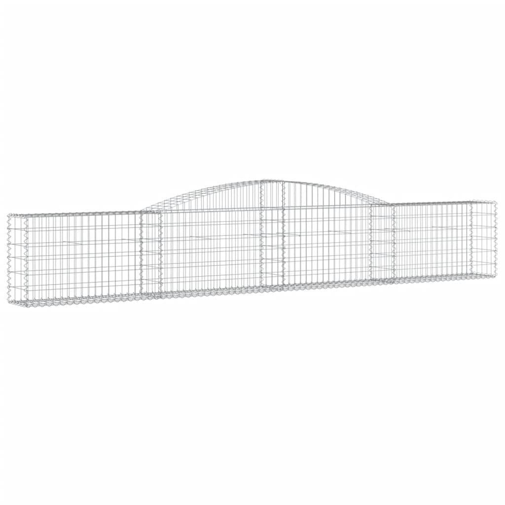Lučne gabionske košare 3 kom 400x30x60/80 cm pocinčano željezo