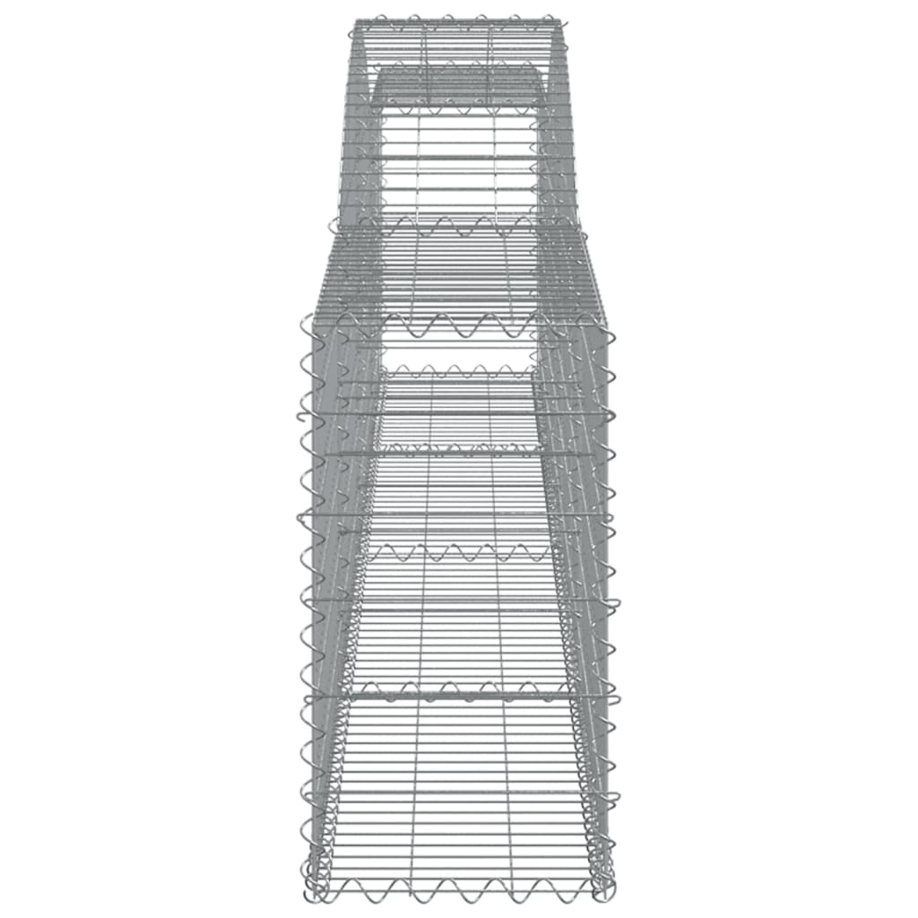 Lučne gabionske košare 3 kom 400x30x60/80 cm pocinčano željezo