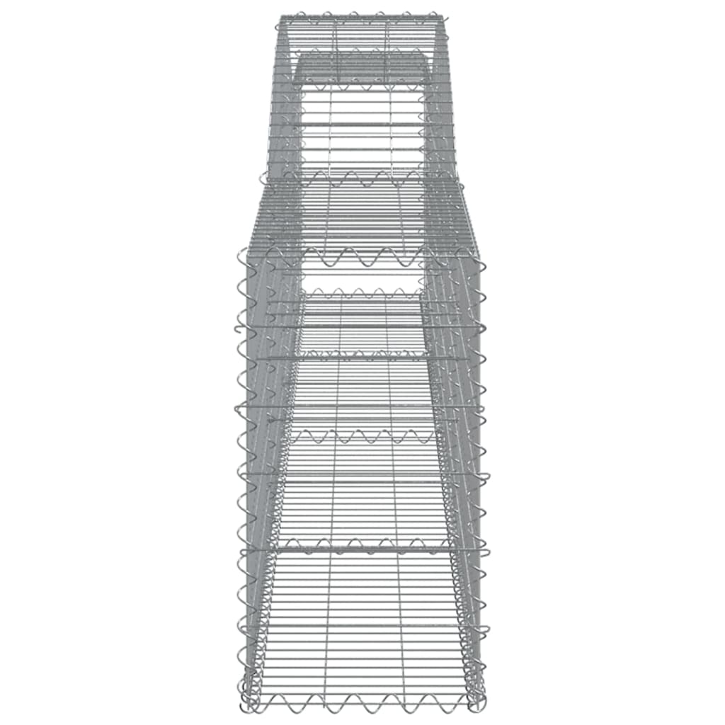 Lučne gabionske košare 5 kom 400x30x60/80 cm pocinčano željezo