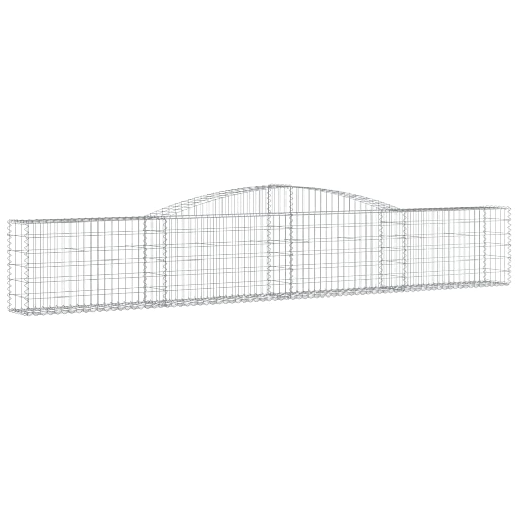 Lučne gabionske košare 9 kom 400x30x60/80 cm pocinčano željezo