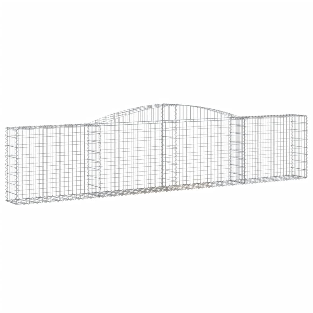Lučne gabionske košare 10 kom 400x30x80/100cm pocinčano željezo
