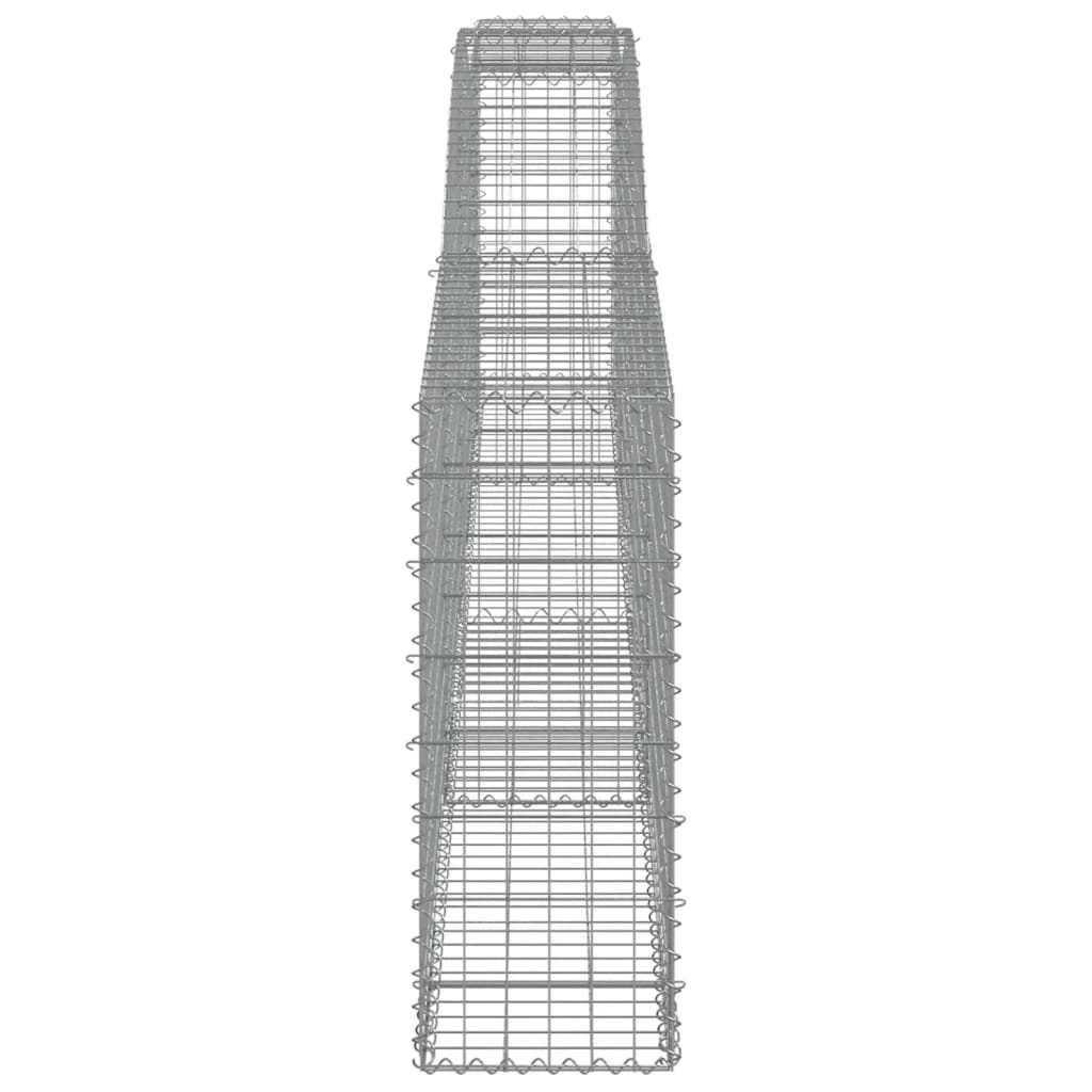 Lučne gabionske košare 10 kom 400x30x80/100cm pocinčano željezo