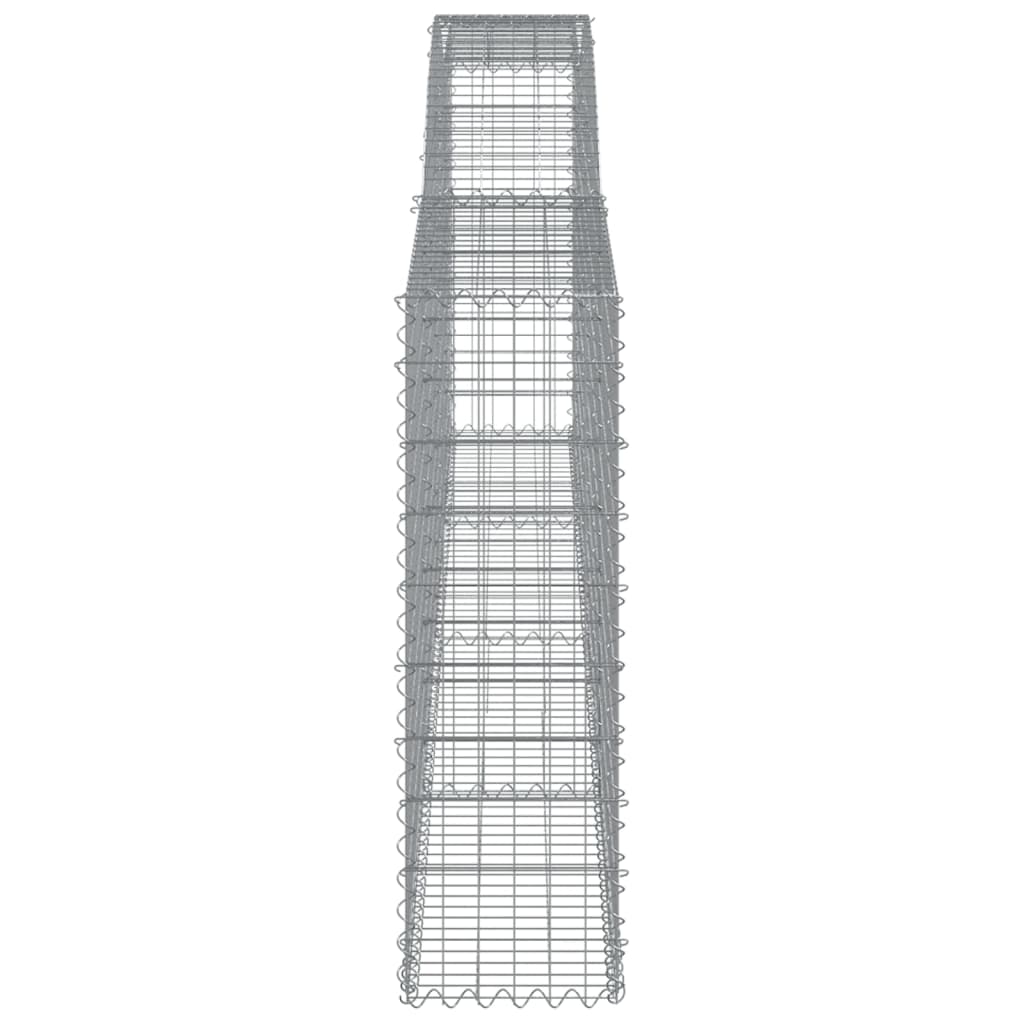 Lučne gabionske košare 15kom 400x30x100/120cm pocinčano željezo