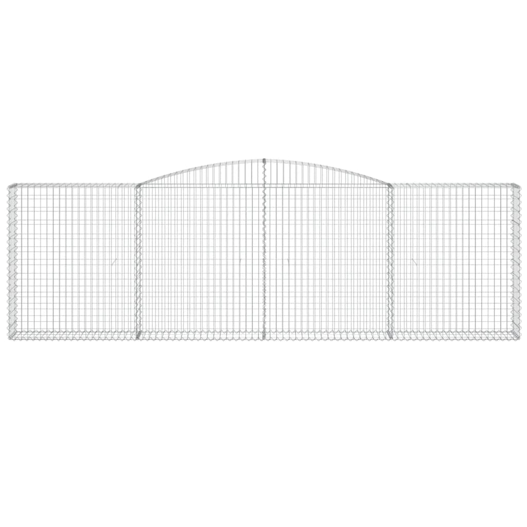 Lučne gabionske košare 8 kom 400x30x120/140cm pocinčano željezo