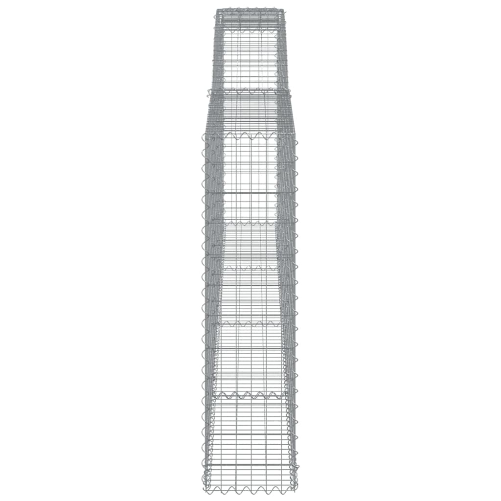 Lučne gabionske košare 8 kom 400x30x120/140cm pocinčano željezo