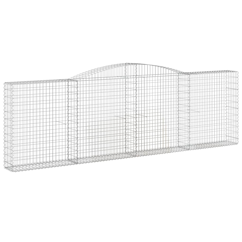Lučne gabionske košare 9 kom 400x30x120/140cm pocinčano željezo