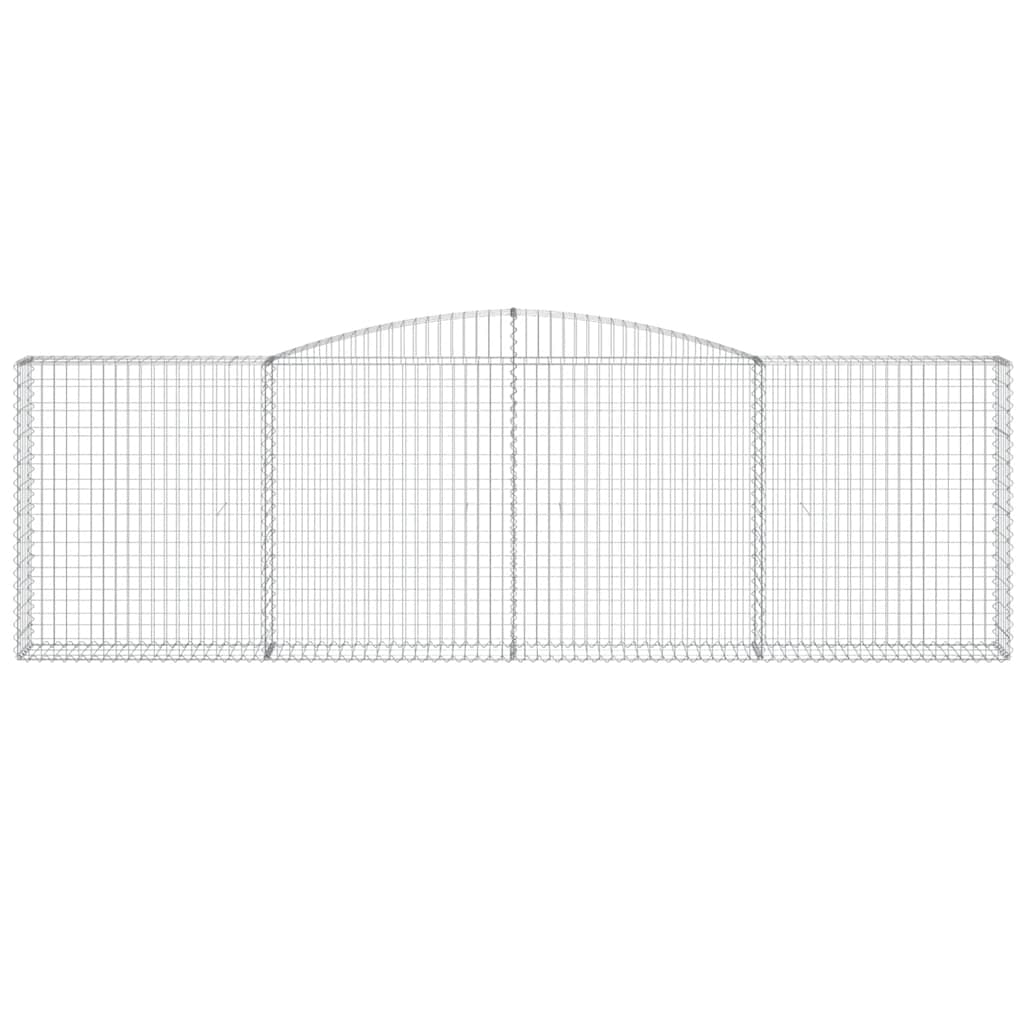 Lučne gabionske košare 9 kom 400x30x120/140cm pocinčano željezo