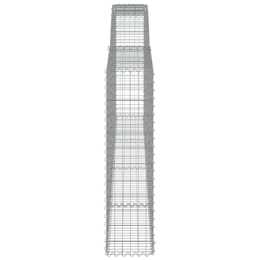 Lučne gabionske košare 9 kom 400x30x120/140cm pocinčano željezo