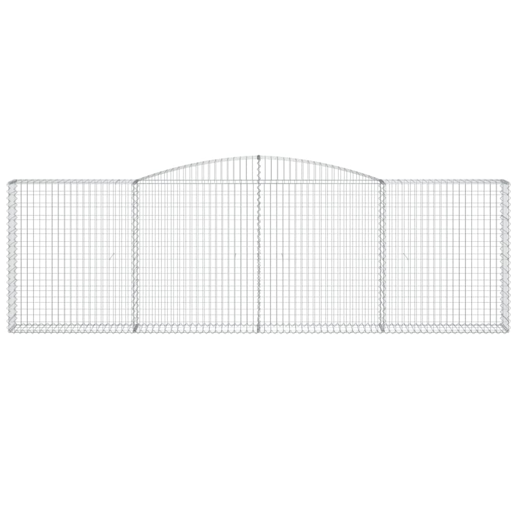 Lučne gabionske košare 10kom 400x30x120/140cm pocinčano željezo