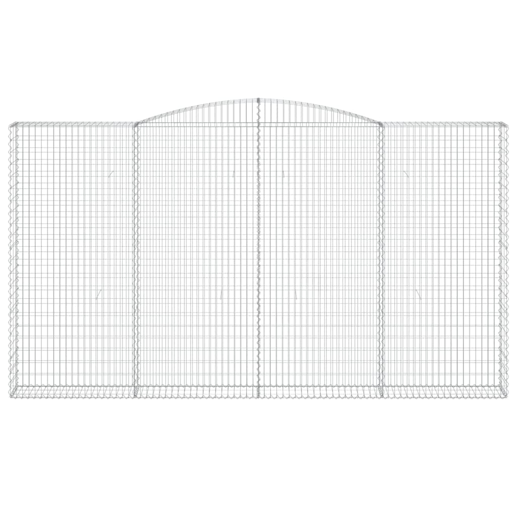 Lučne gabionske košare 5 kom 400x30x220/240cm pocinčano željezo