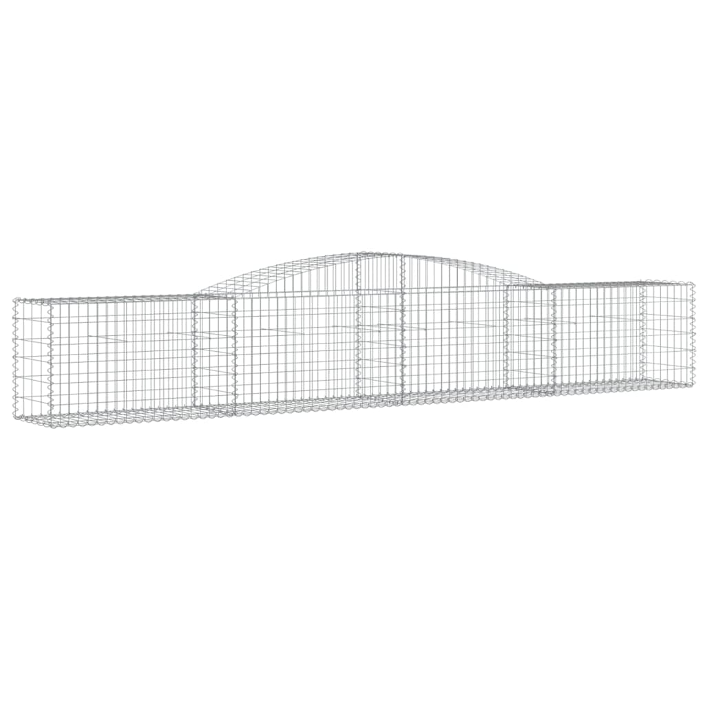 Lučne gabionske košare 25 kom 400x50x60/80 cm pocinčano željezo