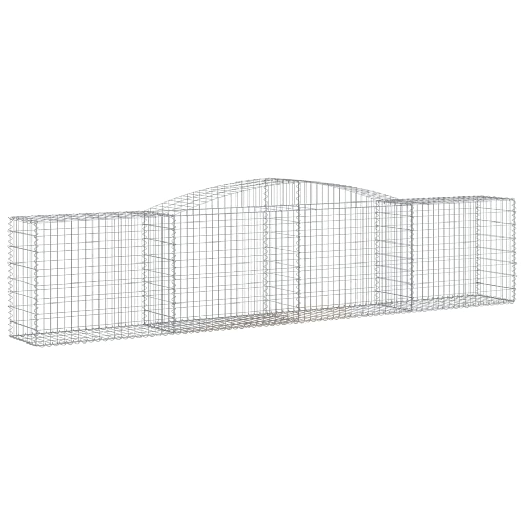 Lučne gabionske košare 25 kom 400x50x80/100cm pocinčano željezo