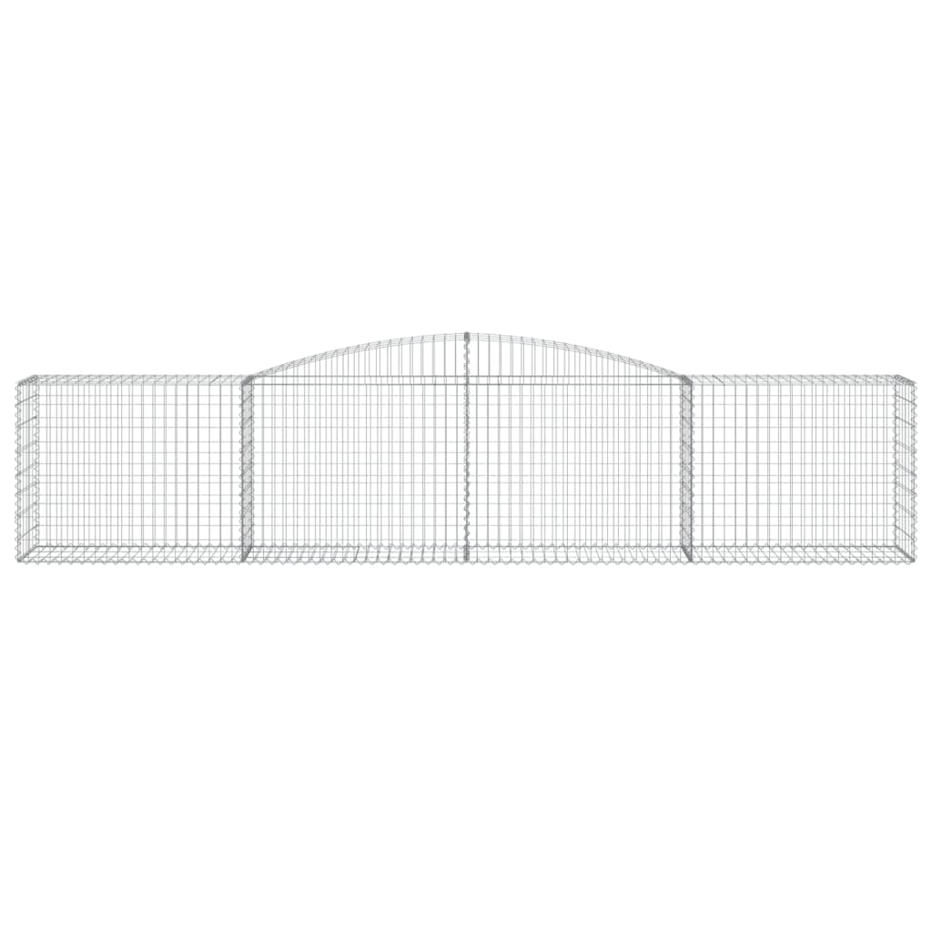 Lučne gabionske košare 25 kom 400x50x80/100cm pocinčano željezo