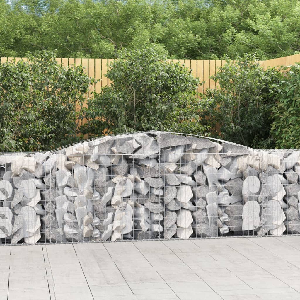 Lučne gabionske košare 25 kom 400x50x80/100cm pocinčano željezo