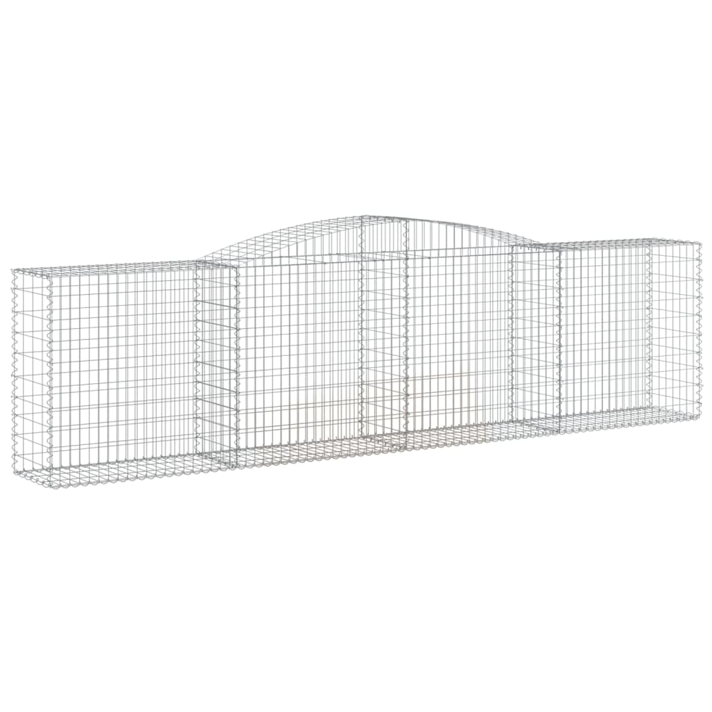 Lučne gabionske košare 4 kom 400x50x100/120cm pocinčano željezo