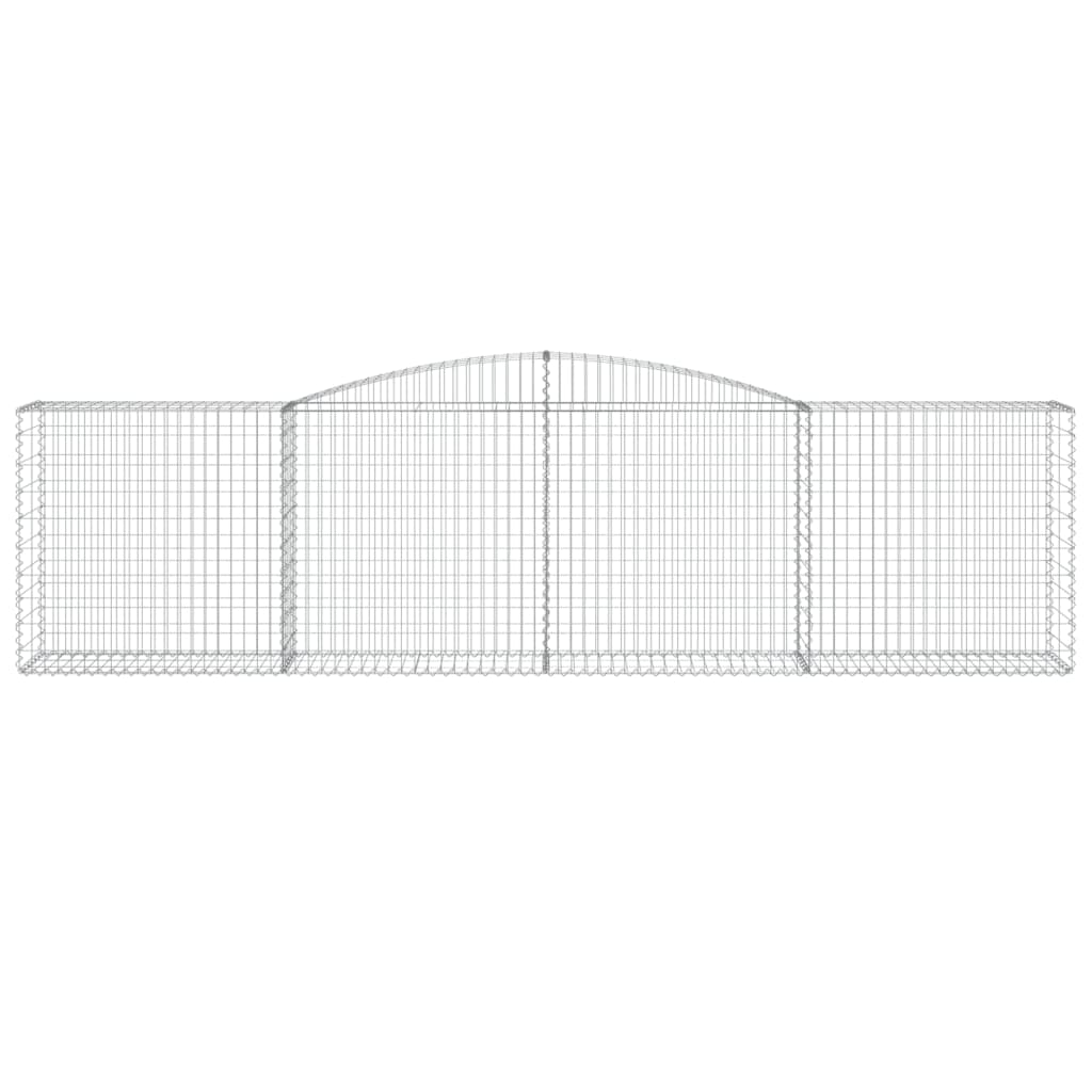 Lučne gabionske košare 4 kom 400x50x100/120cm pocinčano željezo