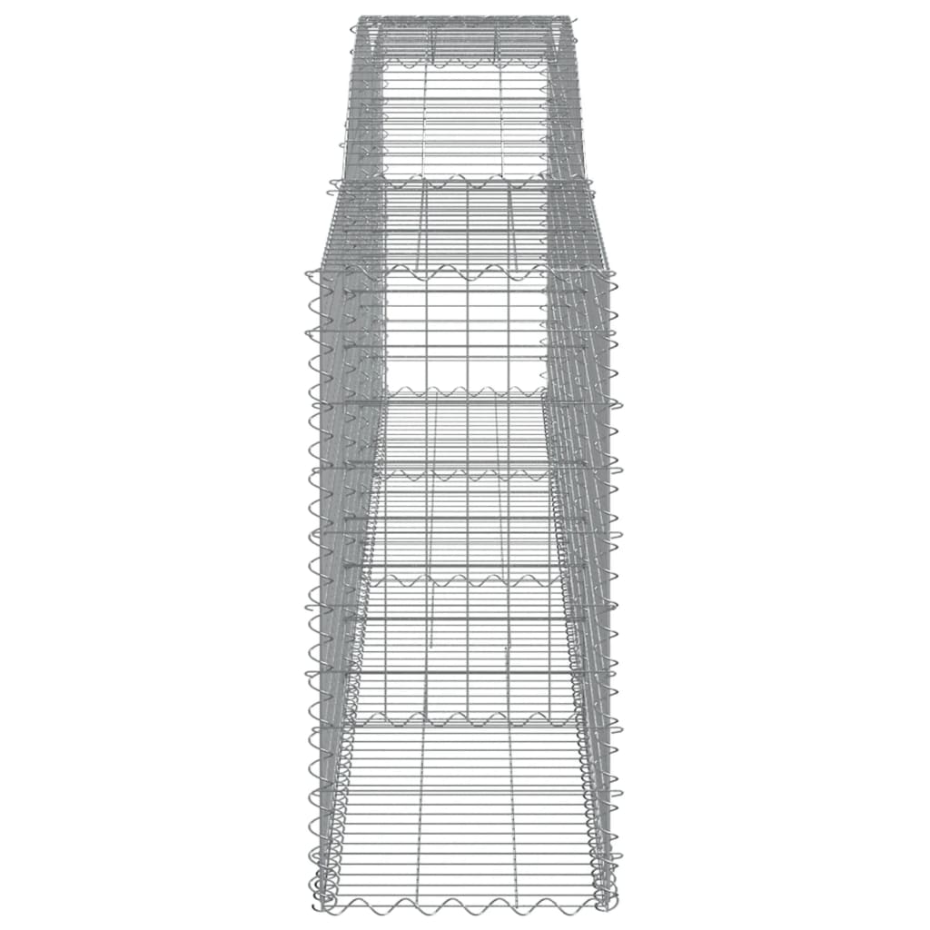 Lučne gabionske košare 4 kom 400x50x100/120cm pocinčano željezo