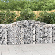 Lučne gabionske košare 4 kom 400x50x100/120cm pocinčano željezo
