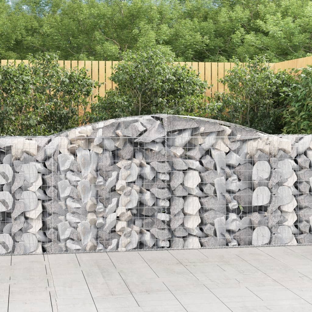 Lučne gabionske košare 4 kom 400x50x100/120cm pocinčano željezo