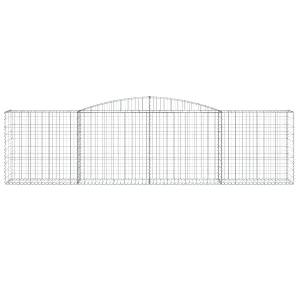 Lučne gabionske košare 6 kom 400x50x100/120cm pocinčano željezo