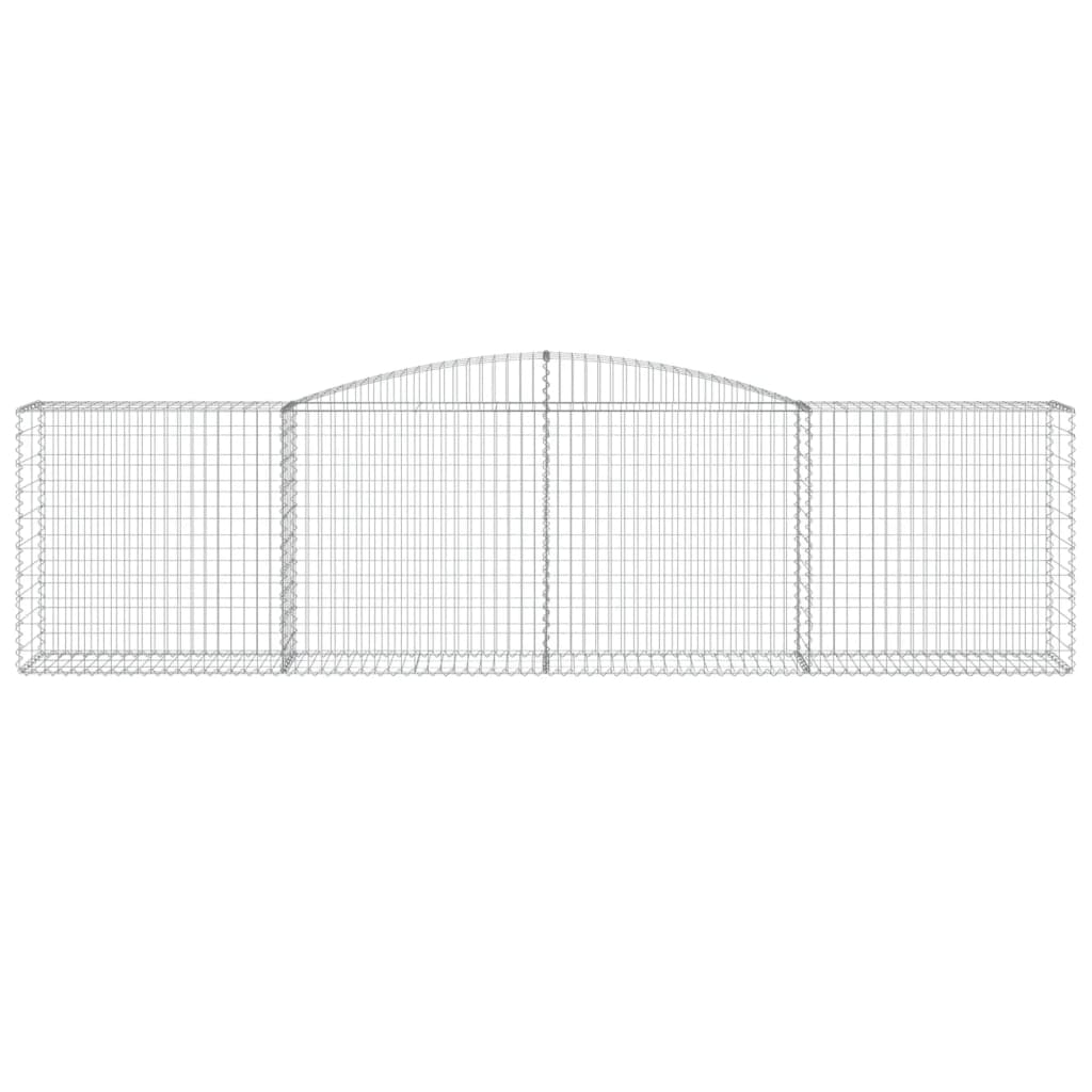 Lučne gabionske košare 10kom 400x50x100/120cm pocinčano željezo