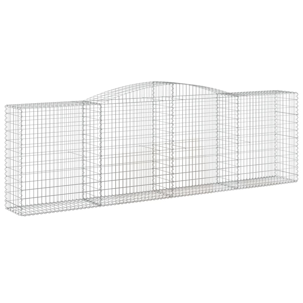 Lučne gabionske košare 7 kom 400x50x120/140cm pocinčano željezo