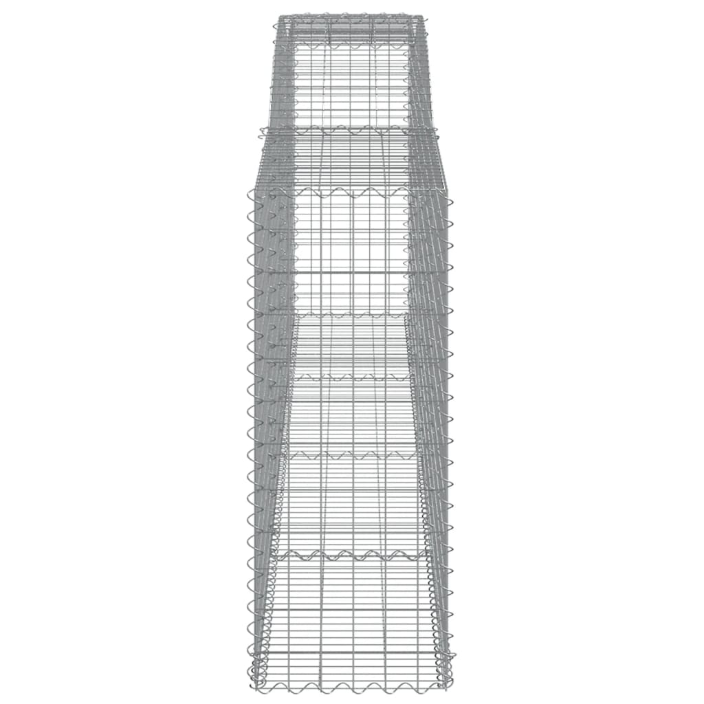 Lučne gabionske košare 15kom 400x50x120/140cm pocinčano željezo