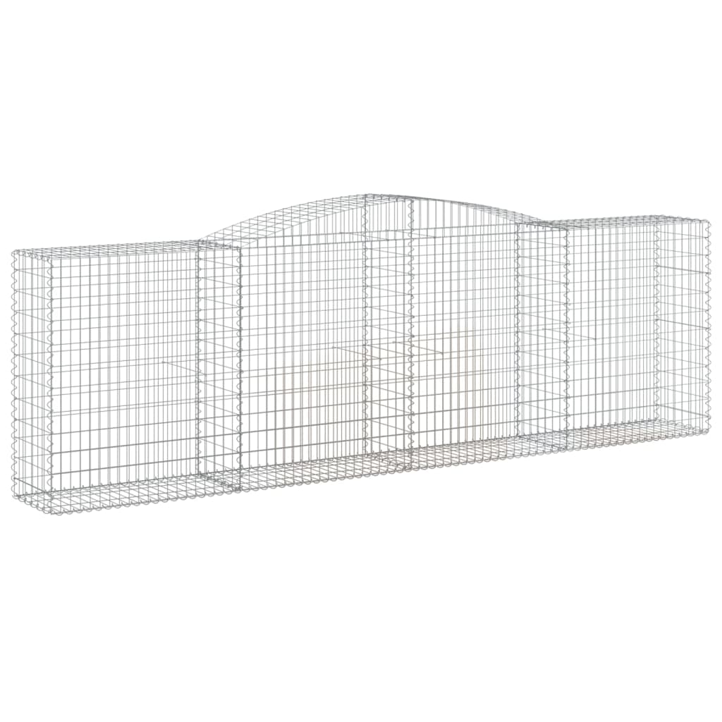 Lučne gabionske košare 25kom 400x50x120/140cm pocinčano željezo