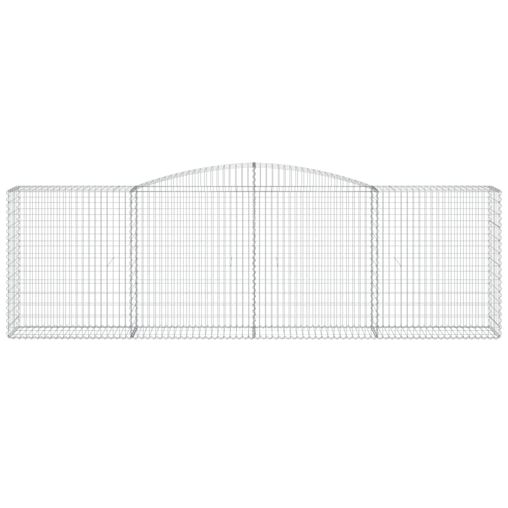 Lučne gabionske košare 25kom 400x50x120/140cm pocinčano željezo