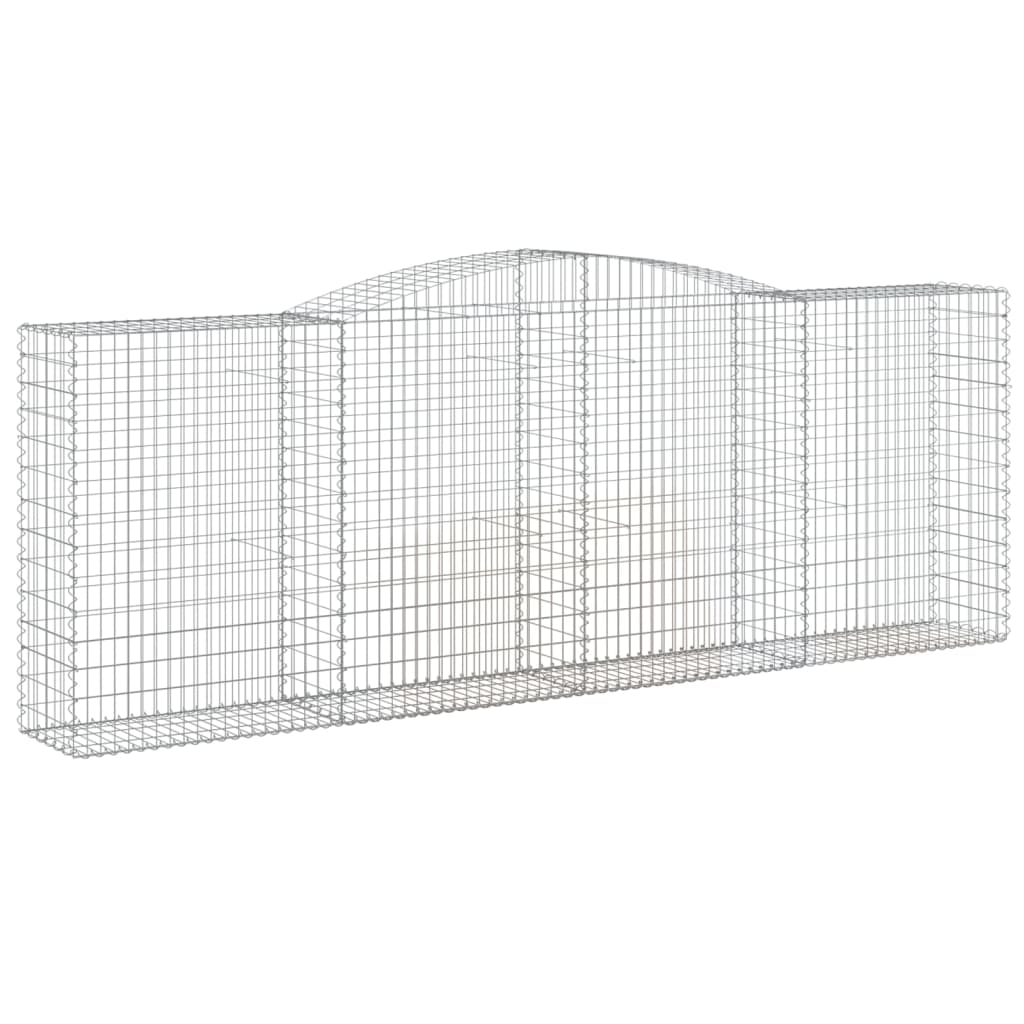 Lučne gabionske košare 8 kom 400x50x140/160cm pocinčano željezo