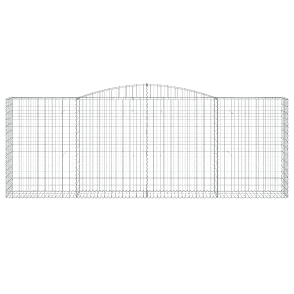 Lučne gabionske košare 8 kom 400x50x140/160cm pocinčano željezo