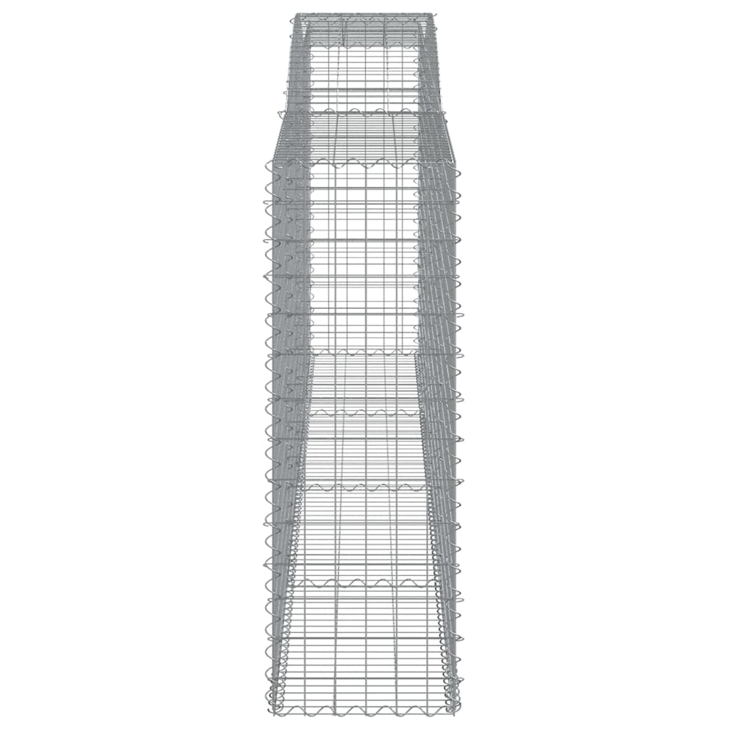 Lučne gabionske košare 8 kom 400x50x140/160cm pocinčano željezo