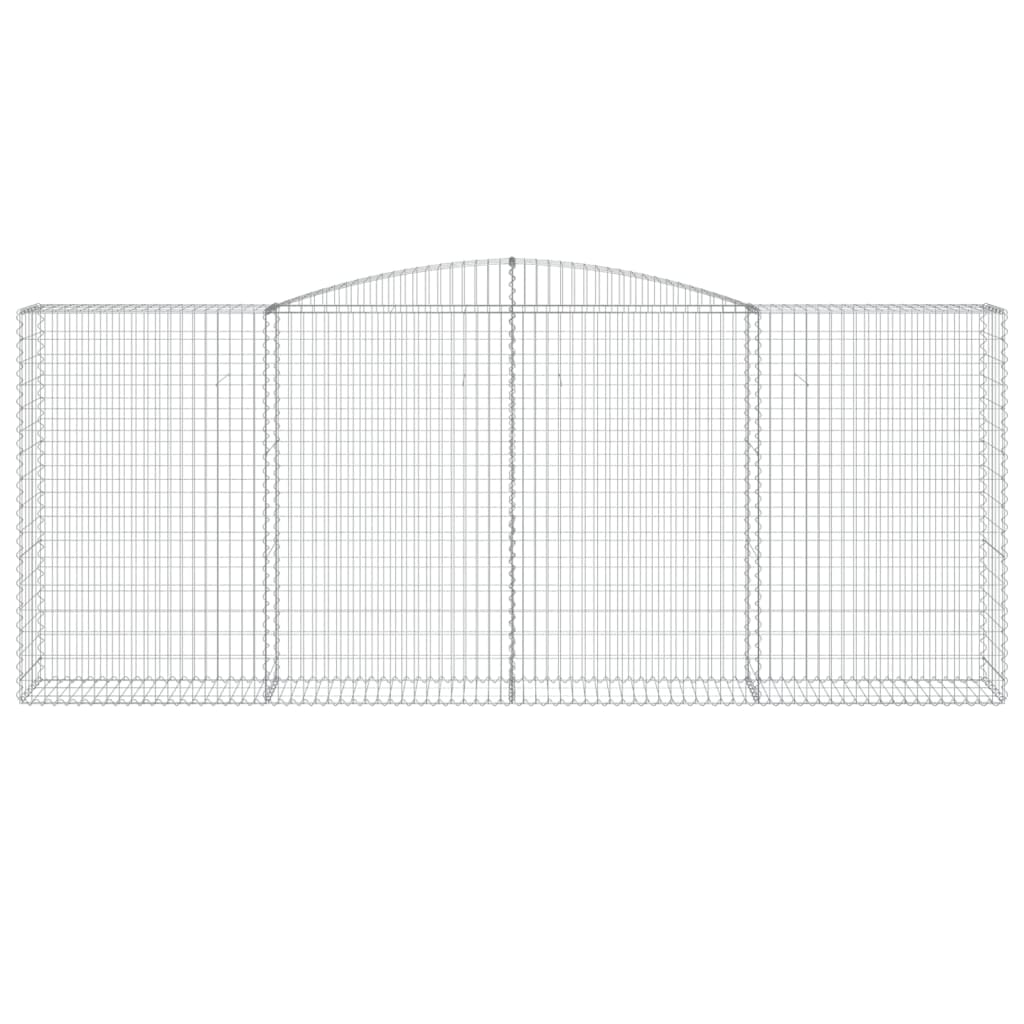 Lučne gabionske košare 3 kom 400x50x160/180cm pocinčano željezo