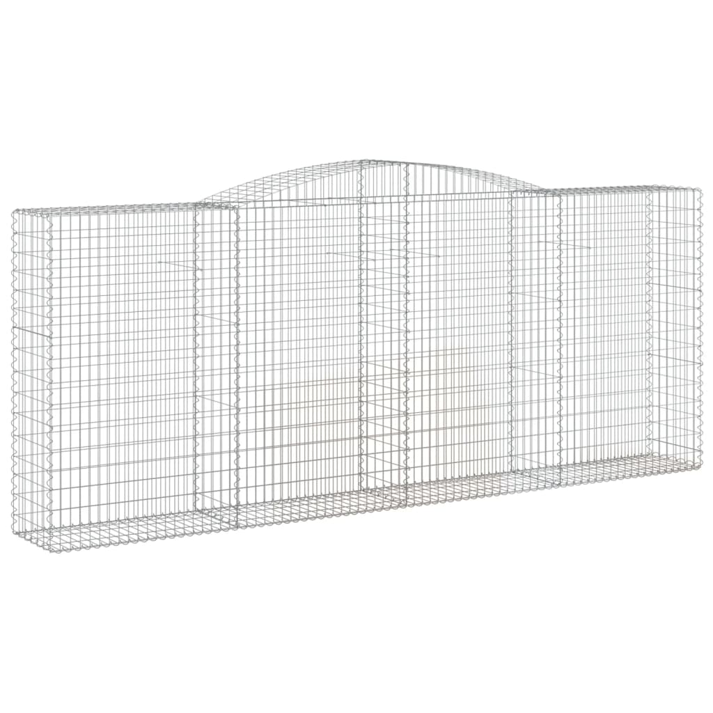 Lučne gabionske košare 5 kom 400x50x160/180cm pocinčano željezo