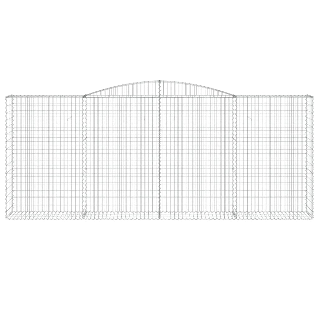 Lučne gabionske košare 5 kom 400x50x160/180cm pocinčano željezo