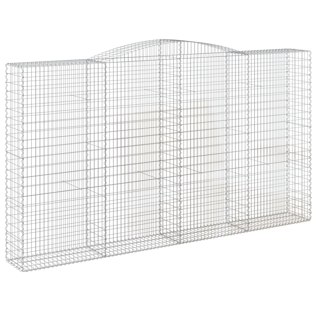 Lučne gabionske košare 3 kom 400x50x220/240cm pocinčano željezo