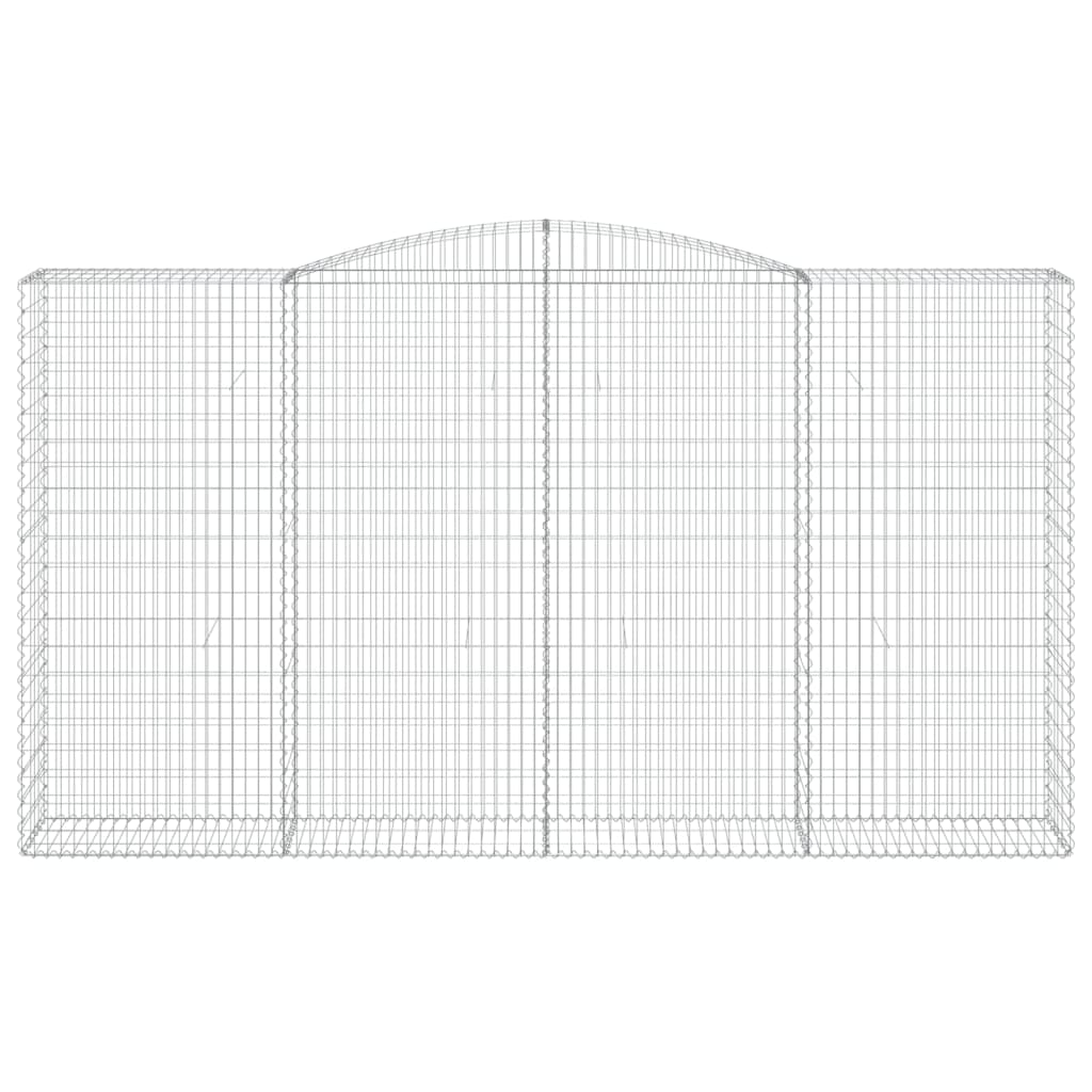 Lučne gabionske košare 3 kom 400x50x220/240cm pocinčano željezo