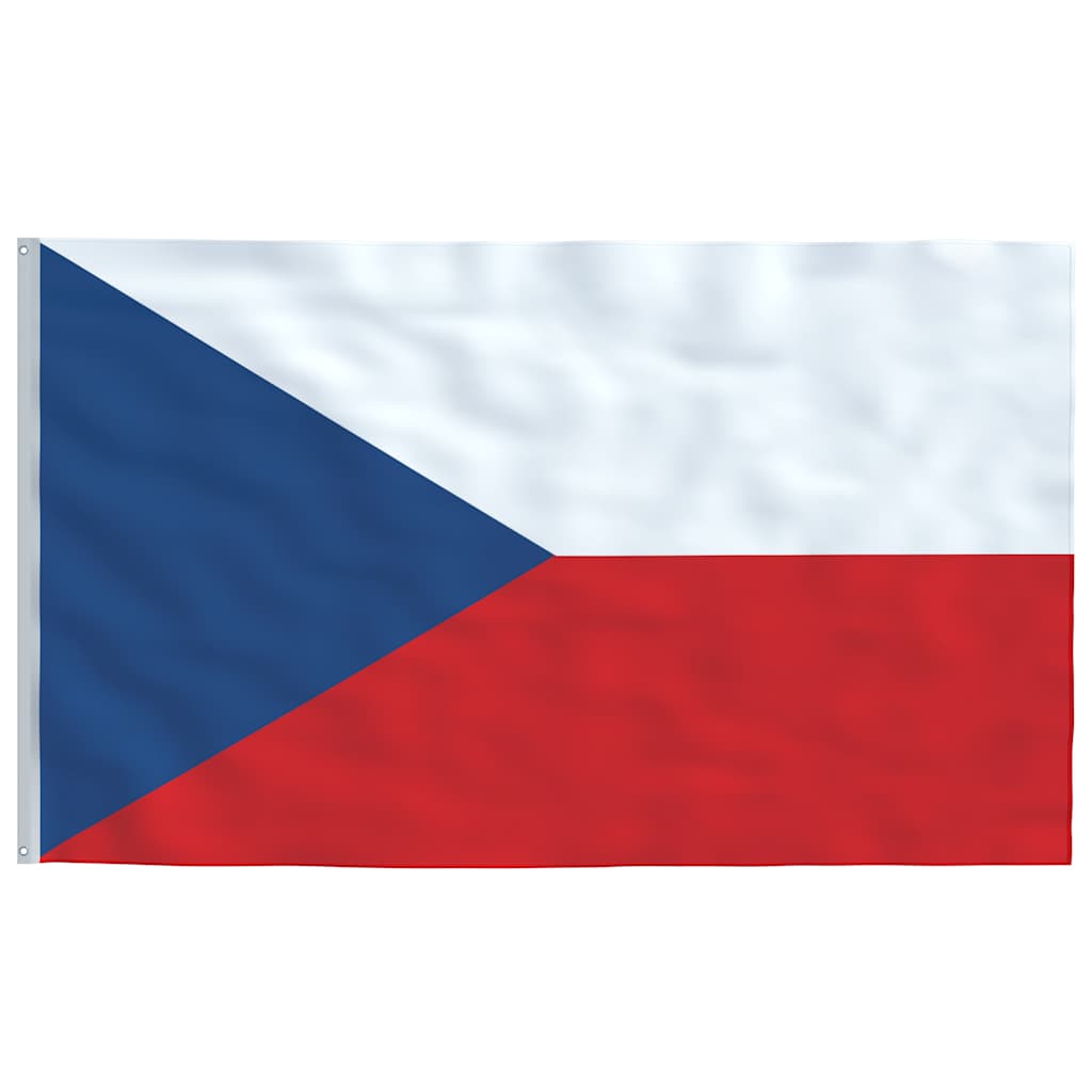 Češka zastava i jarbol 6,08 m aluminijska