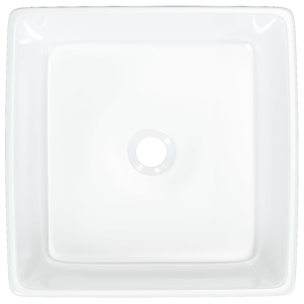 Umivaonik bijeli 37 x 37 x 13 cm keramički četvrtasti