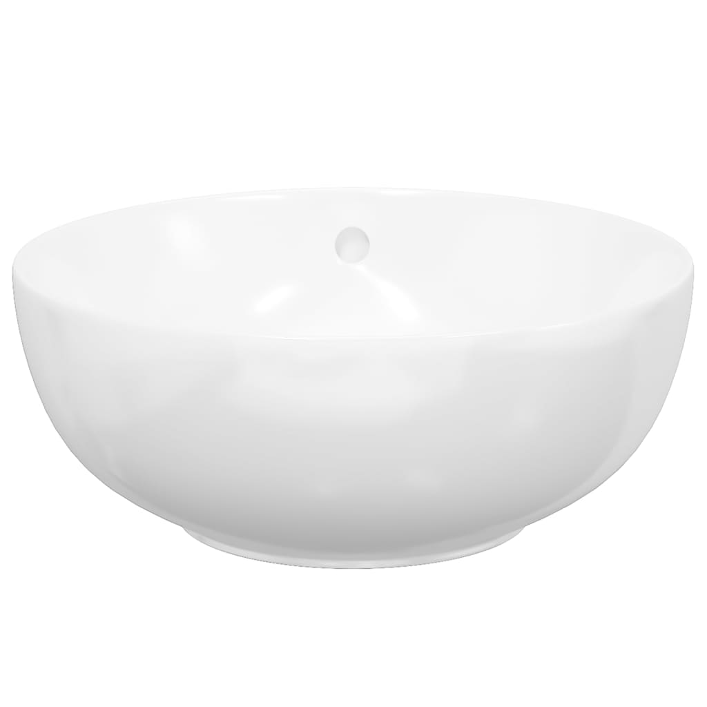 Umivaonik bijeli 44x17 cm keramički okrugli