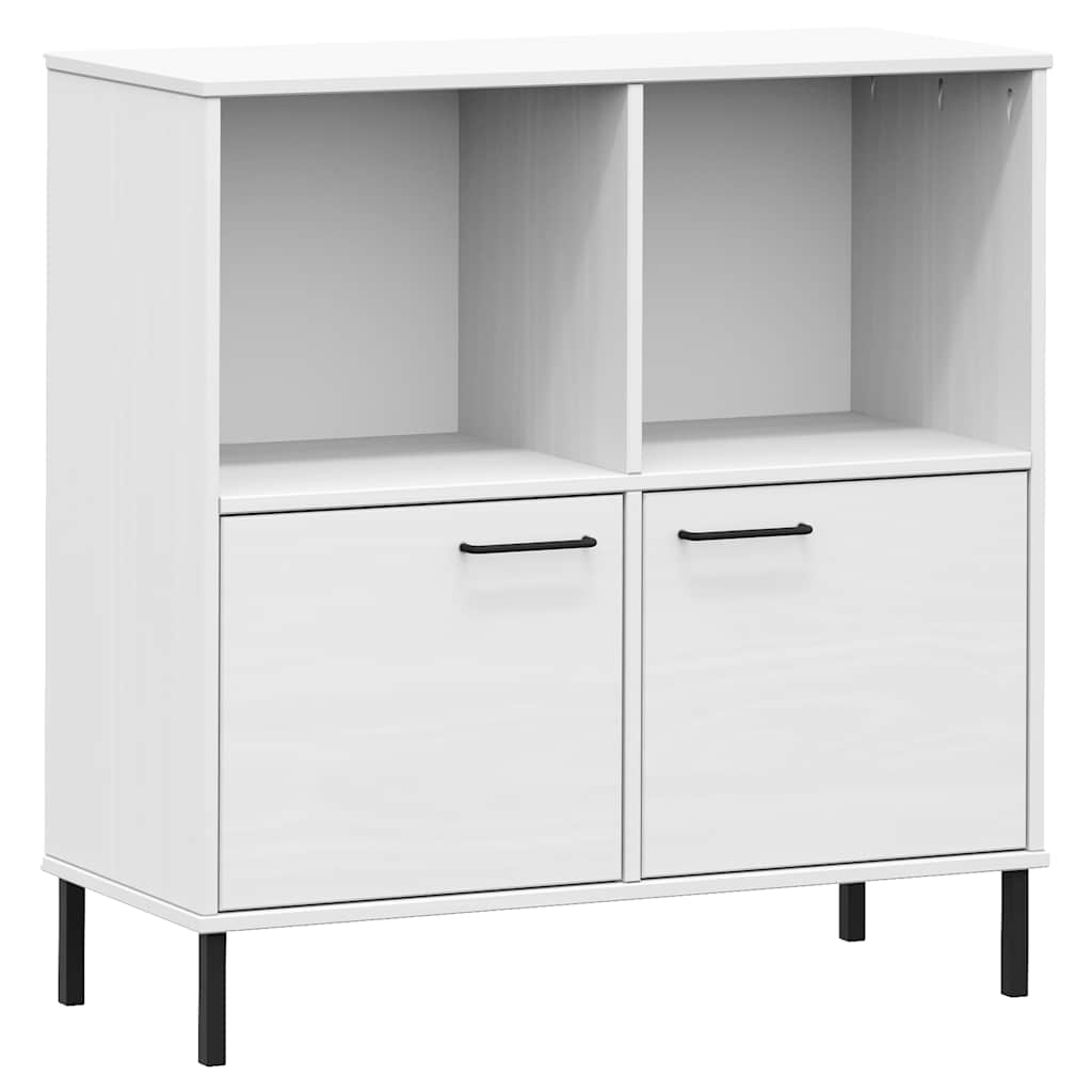 Regal za knjige bijeli 90x35x90,5 cm drveni OSLO