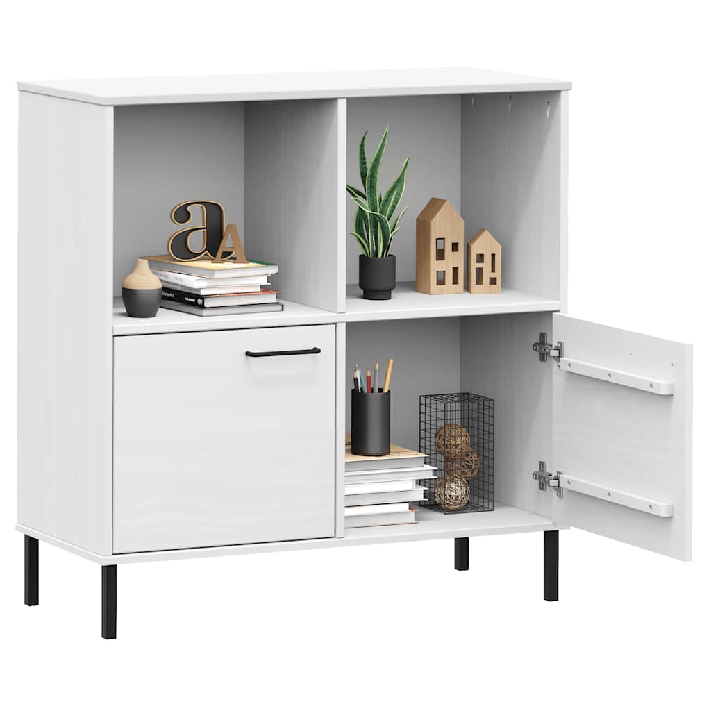 Regal za knjige bijeli 90x35x90,5 cm drveni OSLO