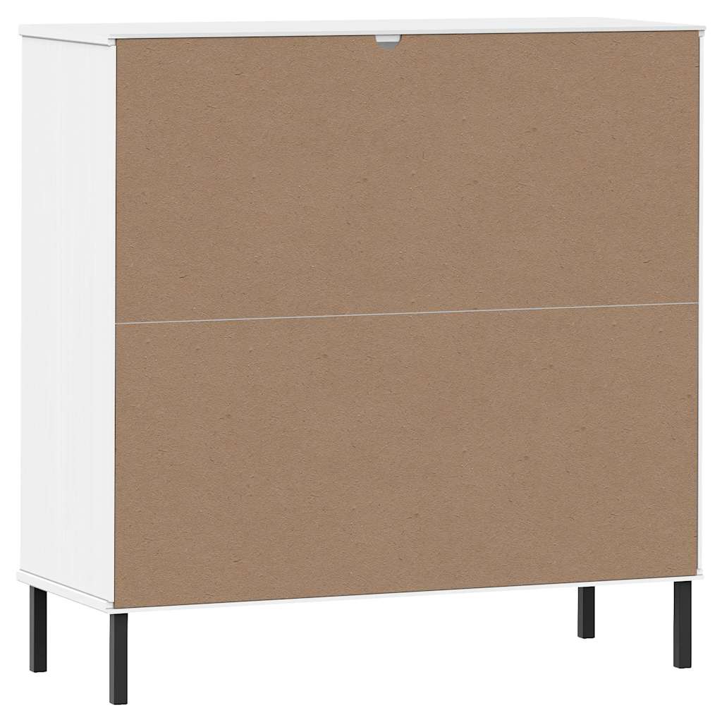 Regal za knjige bijeli 90x35x90,5 cm drveni OSLO