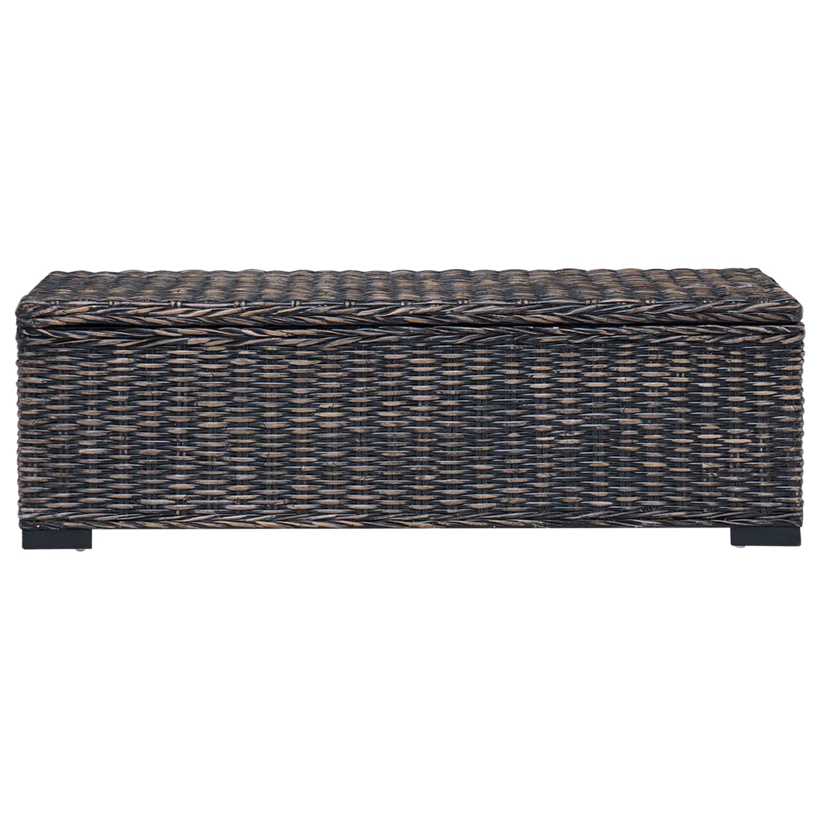 Kutija za spremanje s pohranom Crna 110 x 35 x 45 cm